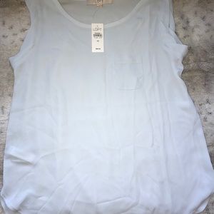NWT light blue loft shirt beautiful size xs